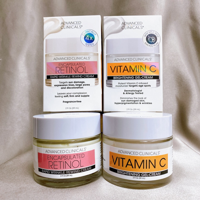 🇺🇸【現貨】美國 Advanced Clinicals Vitamin C 視黃醇 Retinol 維他命C乳霜 面霜