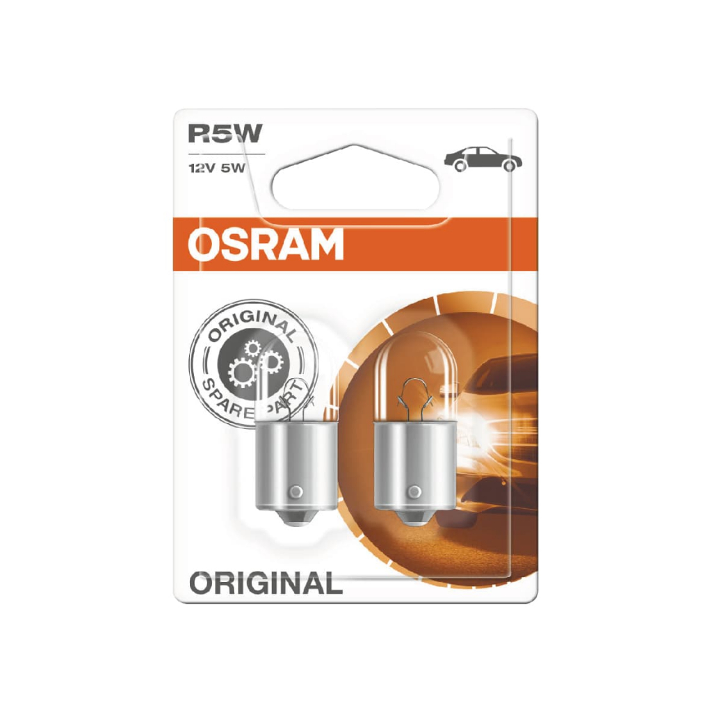 OSRAM歐司朗 ORIGINAL 5007 汽車小燈牌照燈 R5W 12V 5W(2入)【真便宜】