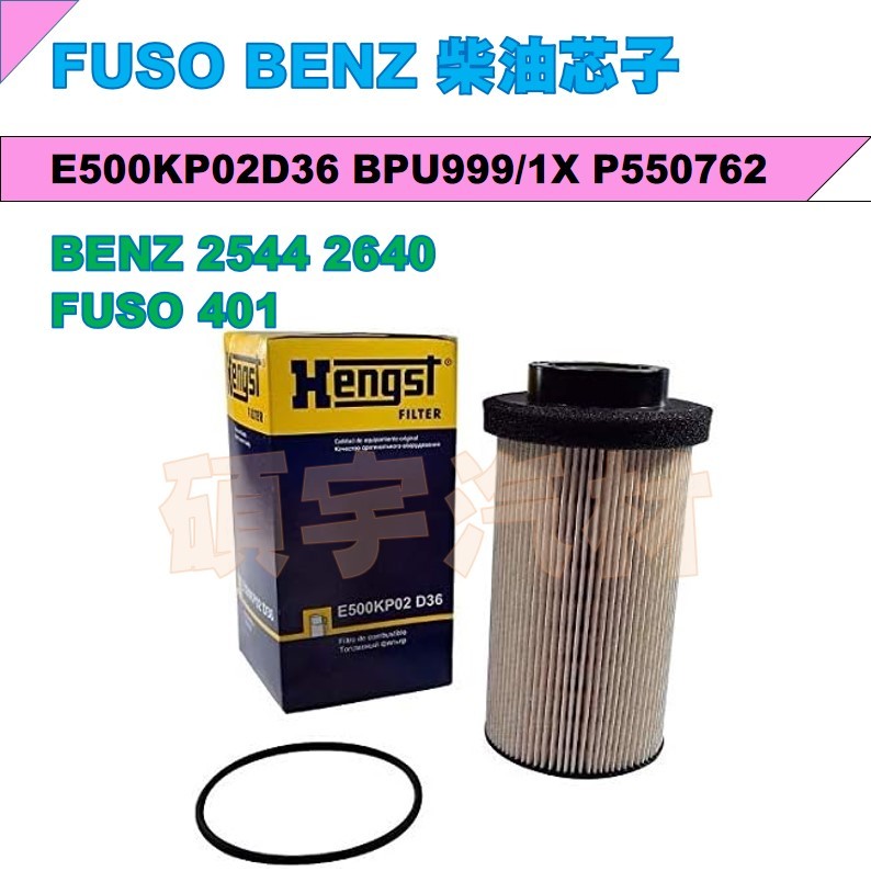 柴油芯子 FUSO 401  BENZ 2544 2640 E500KP02D36 BPU999/1X P550762