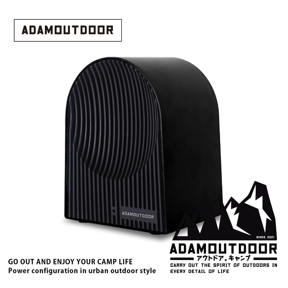 《ADAMOUTDOOR》 - 迷你陶瓷電暖氣 - 黑色 軍綠 沙色 (共三色)【海怪野行】ADAM 露營空調 冬季必備