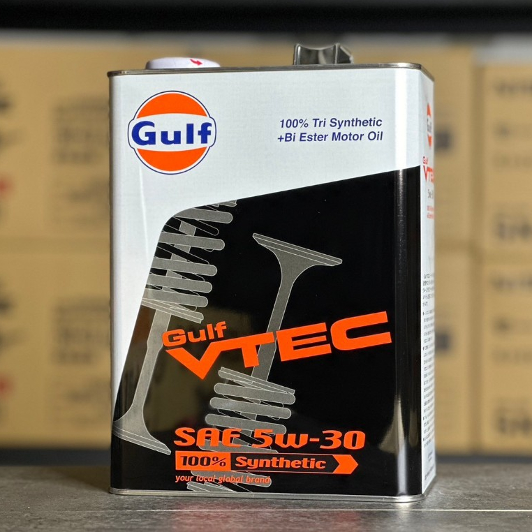 蝦皮精選 日本製 Gulf 海灣 VTEC 5W30 5W-30 4L PAO雙酯 本田VTEC專用油 雙酯類 汽車機油