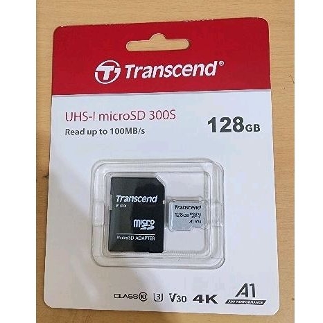 創見手機專用記憶卡 128GB microSDXC UHS-I U3(V30/A1)