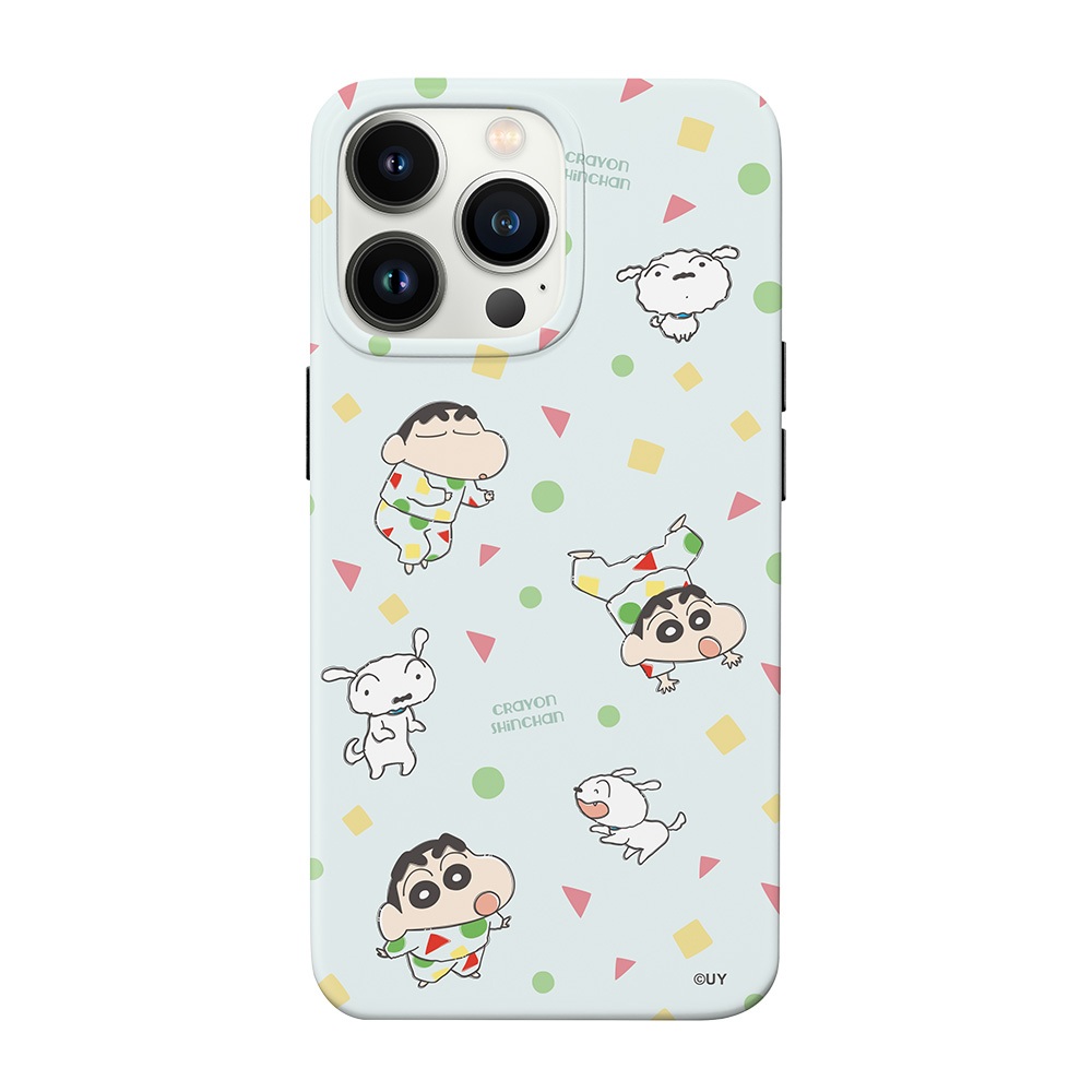 【TOYSELECT】蠟筆小新睡衣碎花防摔iPhone手機殼