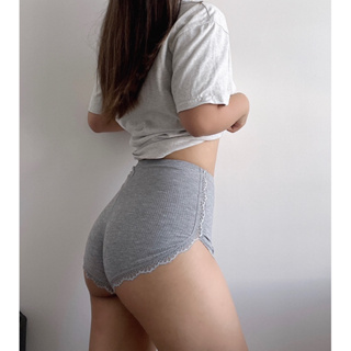 【HELLOYY】✨新品✨2色日系蕾絲邊性感輕薄透氣彈力舒適合身安全褲 睡褲 短褲