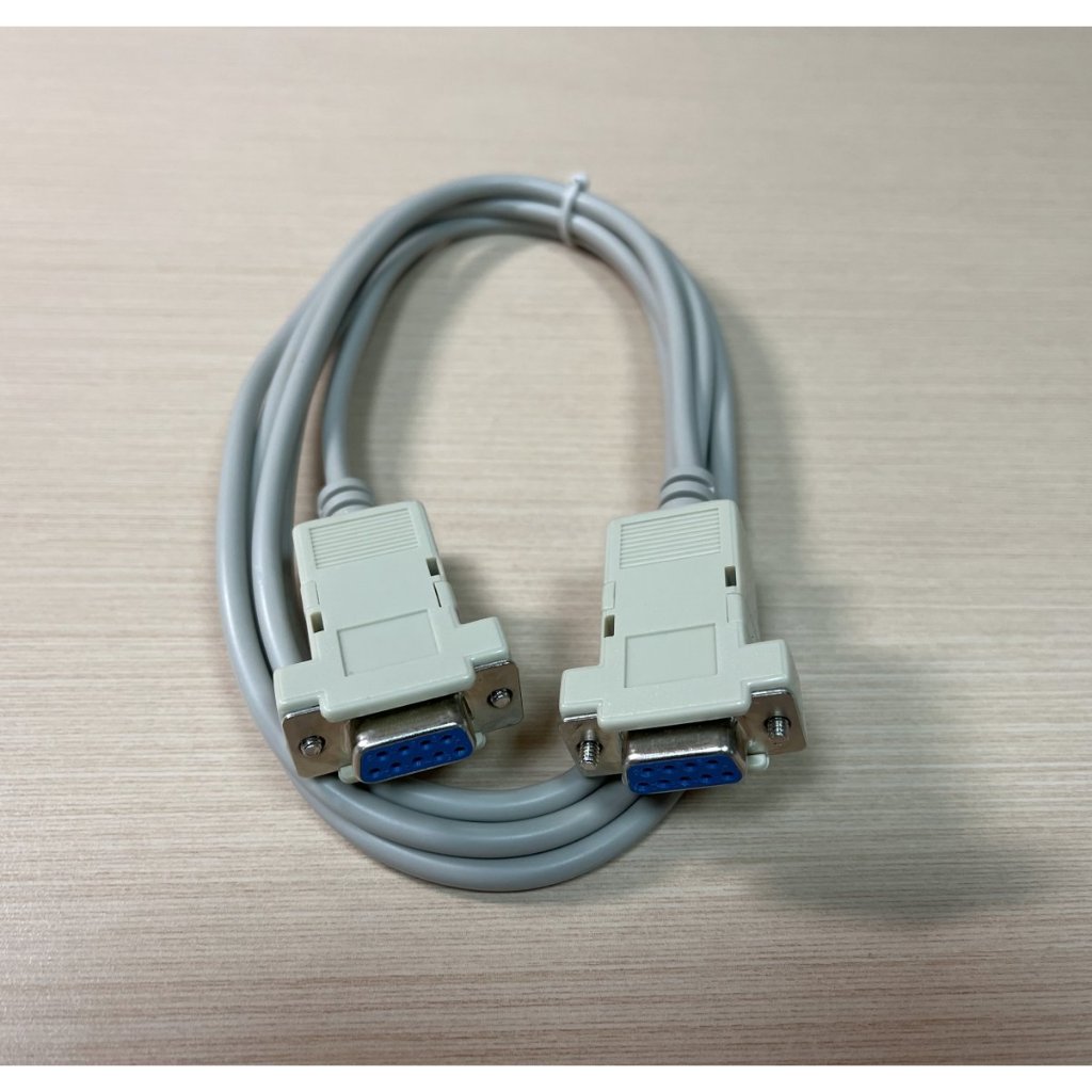 RS232 跳接線 NULL MODEM 連接線 DB9 9P 母對母 跳線 電腦傳輸線 1.8米