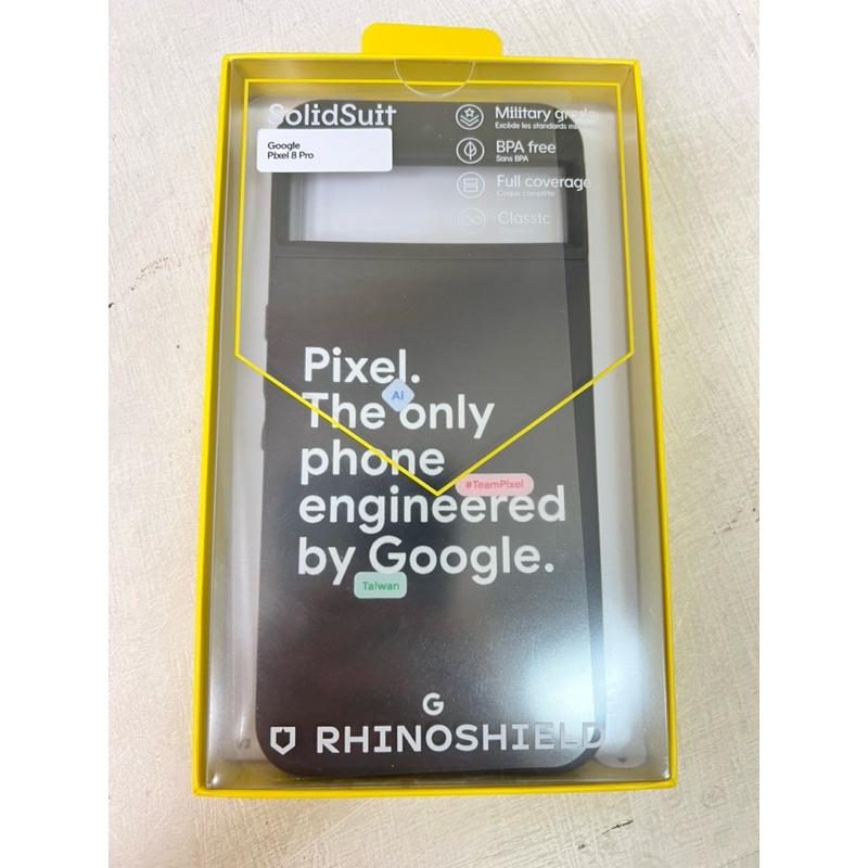 現貨-Google Pixel 8 PRO犀牛盾 聯名手機殼～黑