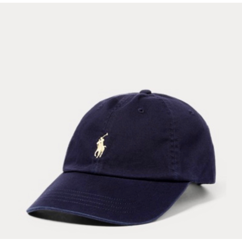Polo Ralph Lauren 成人款小馬老帽 棒球帽 深藍（黃馬款）