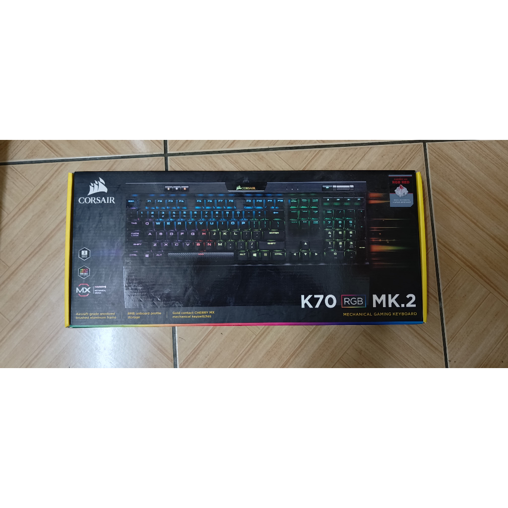 海盜船 CORSAIR K70 RGB MK.2 紅軸 中文 二手 過保 功能正常