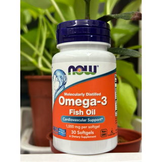 now foods omega-3 1000mg 30粒裝魚油膠囊
