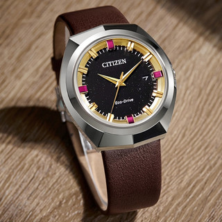 折扣私訊 CITIZEN星辰 GENT'S系列 無際星輝 光動能時尚腕錶 42.5mm / BN1010-05E