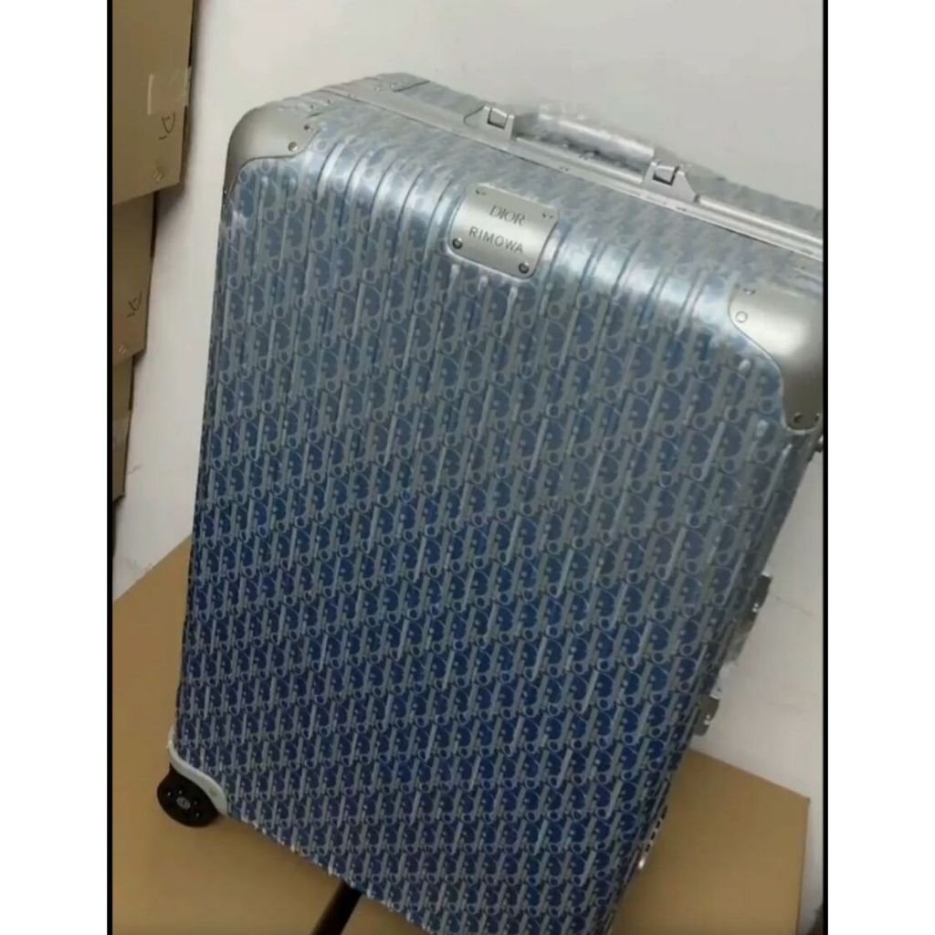 DIOR x RIMOWA聯名款 30寸行李箱 漸層藍色 托運箱 大型行李箱 鋁鎂合金行李箱 98成新