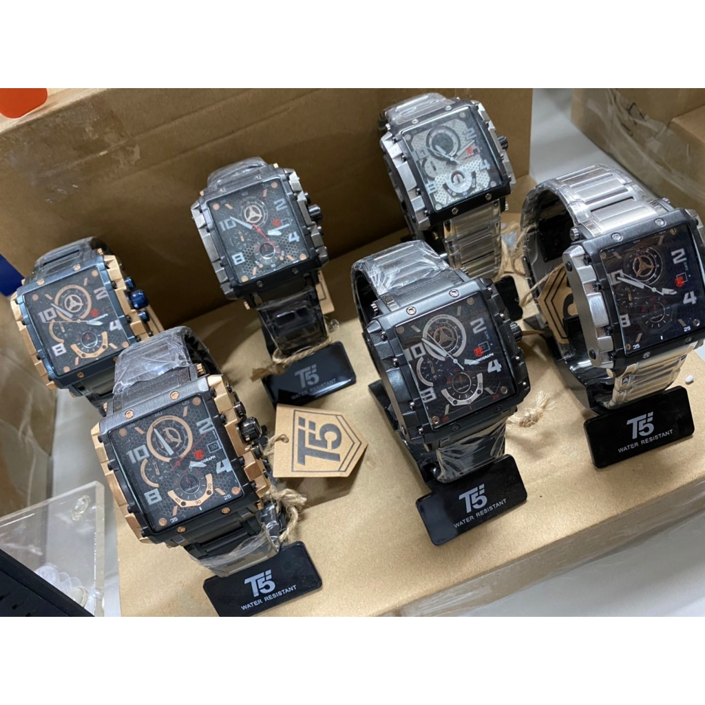 美品公司直輸T5 手錶賽車款 手錶 真三眼 石英錶 流行款式 男錶 女錶