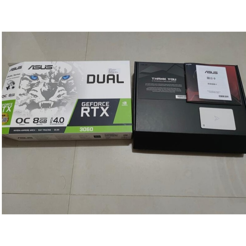 ASUS DUAL RTX3060 原盒 DUAL-RTX3060-O8G White