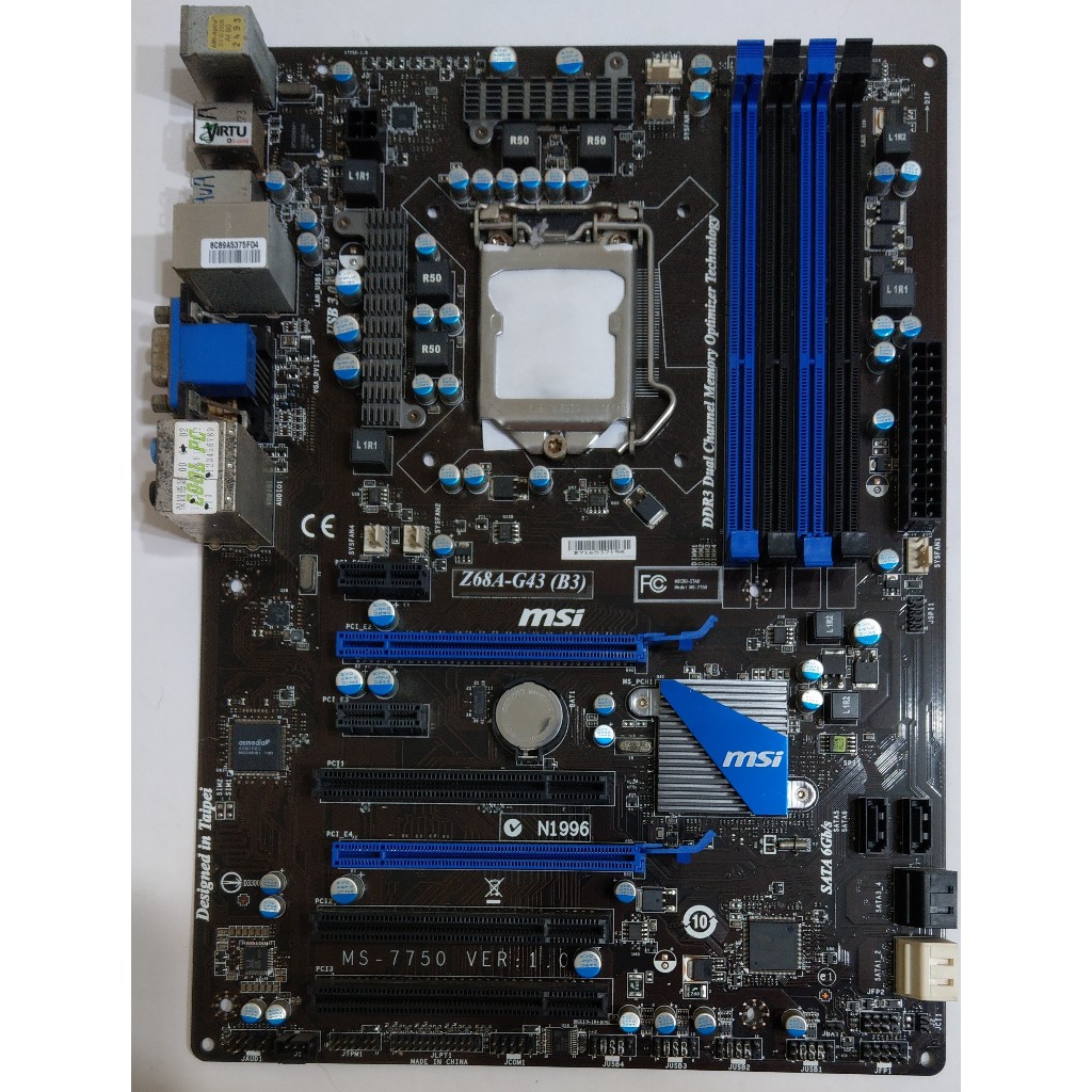 微星 MSI 主機板 Z68A-G43 (B3) (Intel 1155 二代/三代) 大板