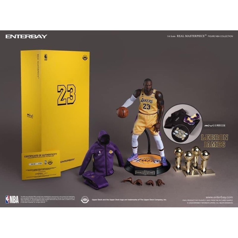 全新ENTERBAY x MiVi :1/6 NBA系列湖人隊LeBron James勒布朗•詹姆斯全球聯名限定500組