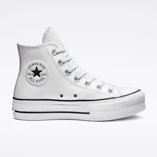 CONVERSE CTAS LIFT HI 高筒 休閒鞋 厚底鞋 皮革 女鞋 白色-561676C