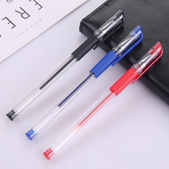 ZUCAS - 鋼珠原子筆 水性比 原珠比 辦公室用品 紅筆 藍筆 黑筆上課0.5mm文具 (ER-71)