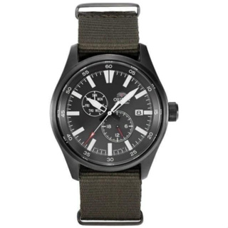 ORIENT 東方錶 休閒運動風格黑面機械錶 帆布錶帶 42.4mm RA-AK0403N 台灣公司貨