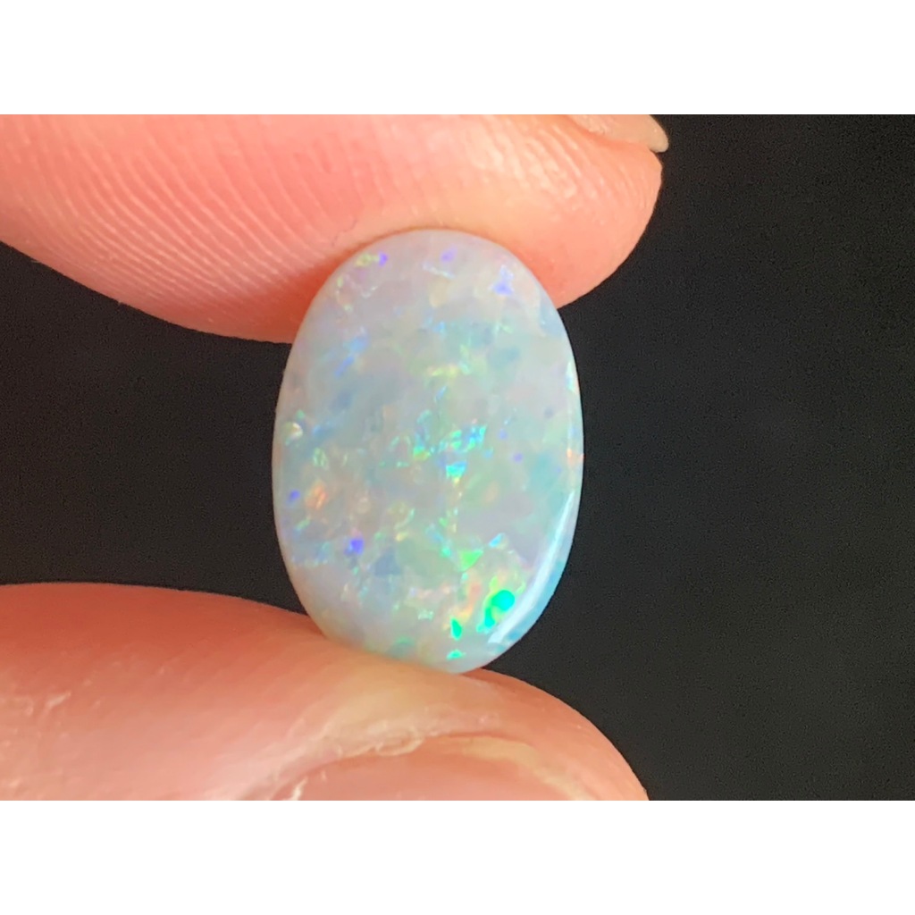 茱莉亞 澳洲蛋白石 歐泊 編號S397 重1.3克拉 蛋白石 澳寶 閃山雲 歐珀 solid opal 閃電嶺