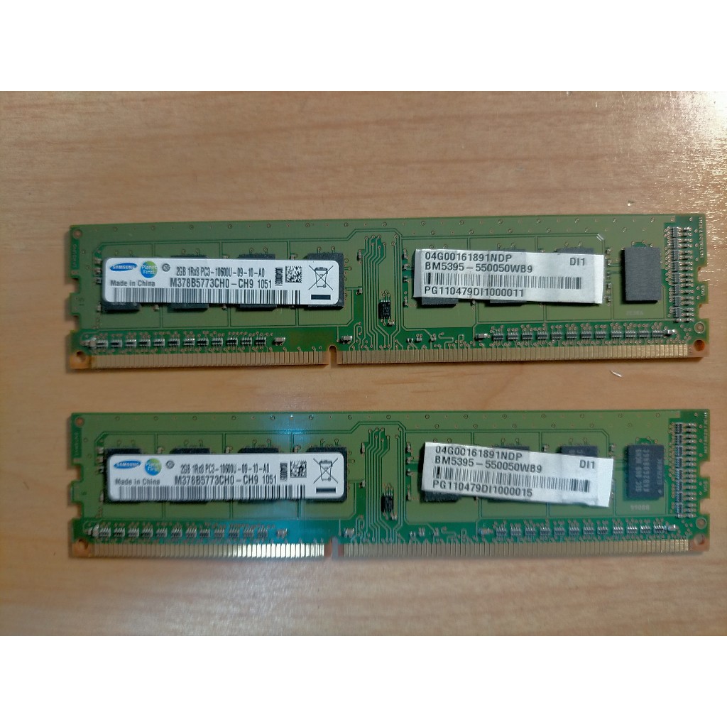 D.桌上型電腦記憶體-Samsung 三星DDR3-1600雙通道 2G*2共4GB不分售 直購價90