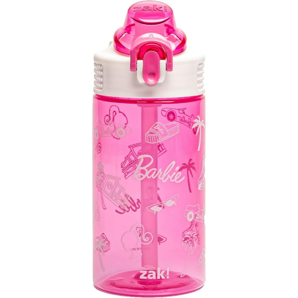 預購 一入 16oz 470ml ❤️正版❤️美國專櫃 Barbie 芭比 兒童 水壺 吸管水壺 zak 塑膠款