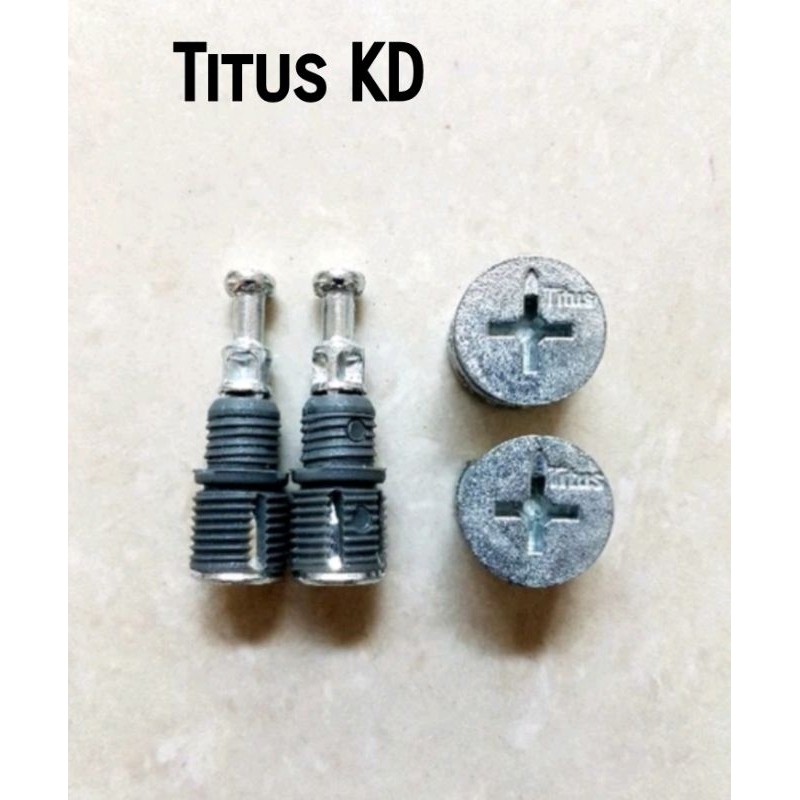 Titus KD 結合器組合器 (圓盤+螺絲)系統櫃組裝