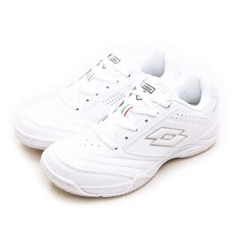 【LOTTO】女鞋 輕量 耐磨防滑 多功能運動慢跑鞋鞋 白色學生鞋 ROMA(白 2069-2)