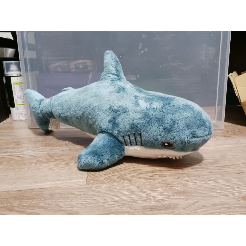 鯊魚約45cm 鯊魚抱枕 可愛鯊魚 毛絨玩具 禮物 類ikea款鯊魚 快速出貨