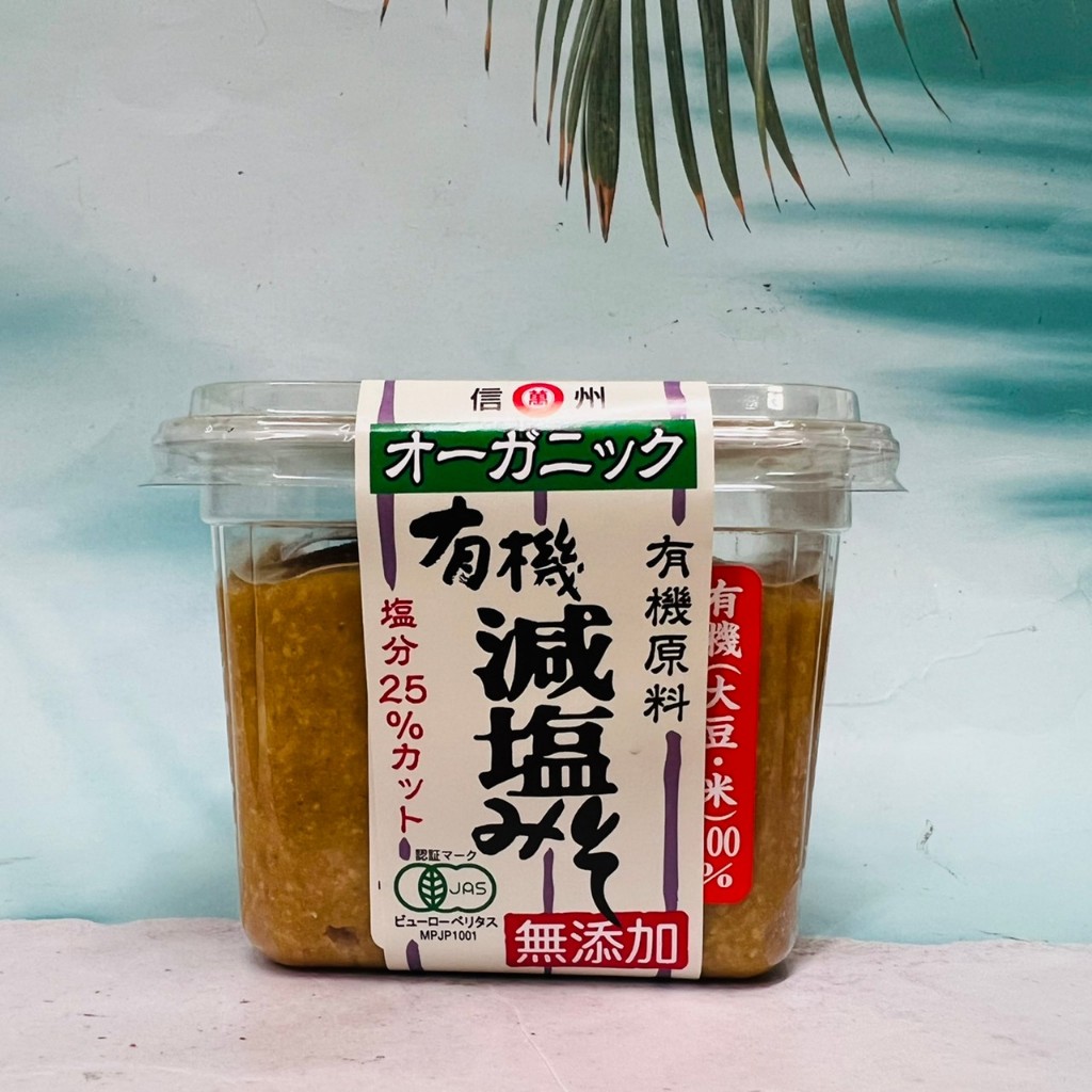 日本 信州 丸萬 有機減鹽味噌 無添加 500g 味噌湯 味噌料理