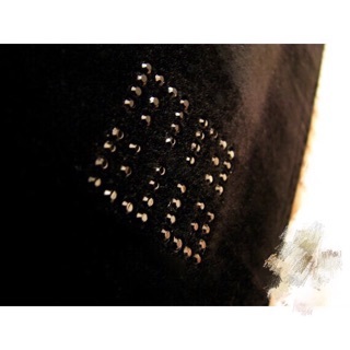 GIV 紀 專櫃贈品 精緻黑色絨面水晶鑽Logo手拿包首飾包化妝包收納包晚宴包