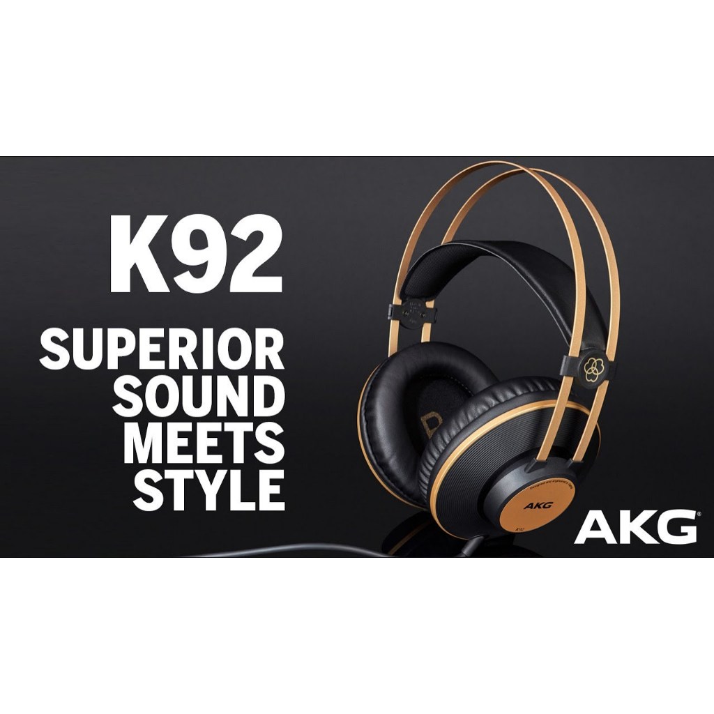 AKG/台灣公司貨/K92黑金配色/Hi-Fi網站評選50英鎊以內最好的頭戴耳機/近全新/有保固