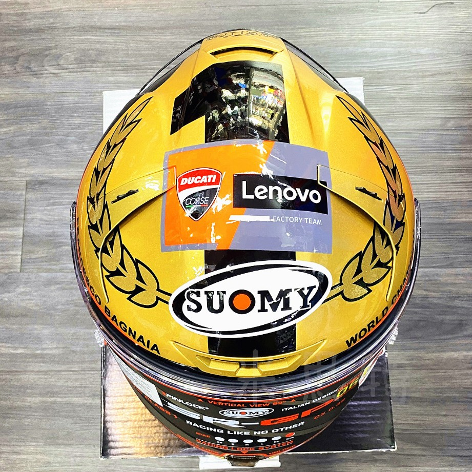 Suomy SR-GP #63 Pecco 2022 超限量 金色冠軍帽 motoGP 全罩式 安全帽