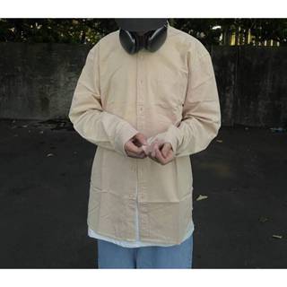 【Survive 3XL】歐美 基本款 素面襯衫 薄款 外套 外搭 情侶裝 男女裝 大尺碼 寬鬆 硬派 落肩