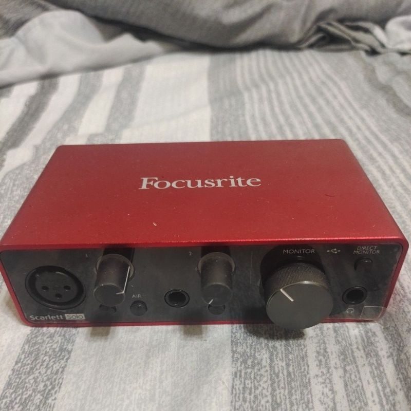 【全蝦最便宜二手】Focusrite Scarlett Solo 3rd 高CP值入門級錄音介面