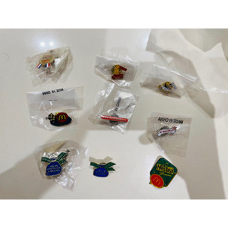 早期 麥當勞 麥當勞叔叔 奶昔大哥 漢堡神偷 徽章 胸針 胸章 pins