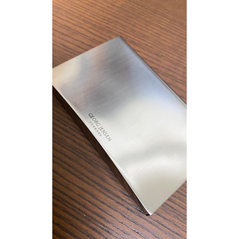 Georg Jensen 喬治傑生金屬不鏽鋼名片盒名片夾信用卡盒(聖誕禮物生日禮物)