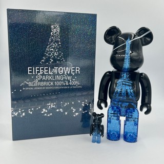 Be rbrick BEARBRICK EIFFEL TOWER SPARKLING艾菲爾 鐵塔閃光 400% 100%