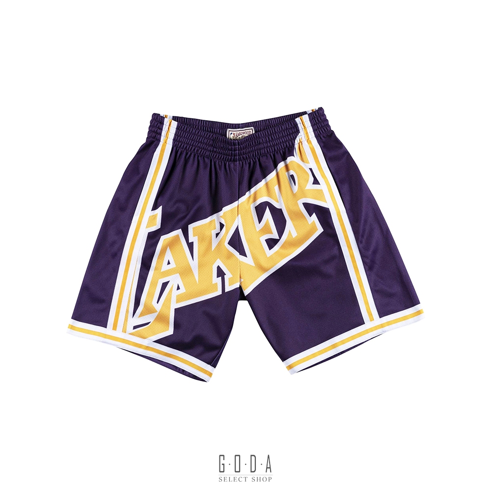 【MITCHELL & NESS NBA BIG FACE FASHION SHORT】湖人 紫｜短褲 籃球褲 M&N