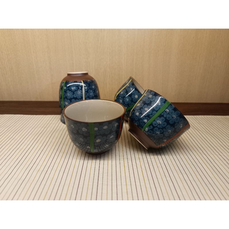 京澤商店~日本 京古染 5入組煎茶杯 烏龍茶杯 ~有田燒