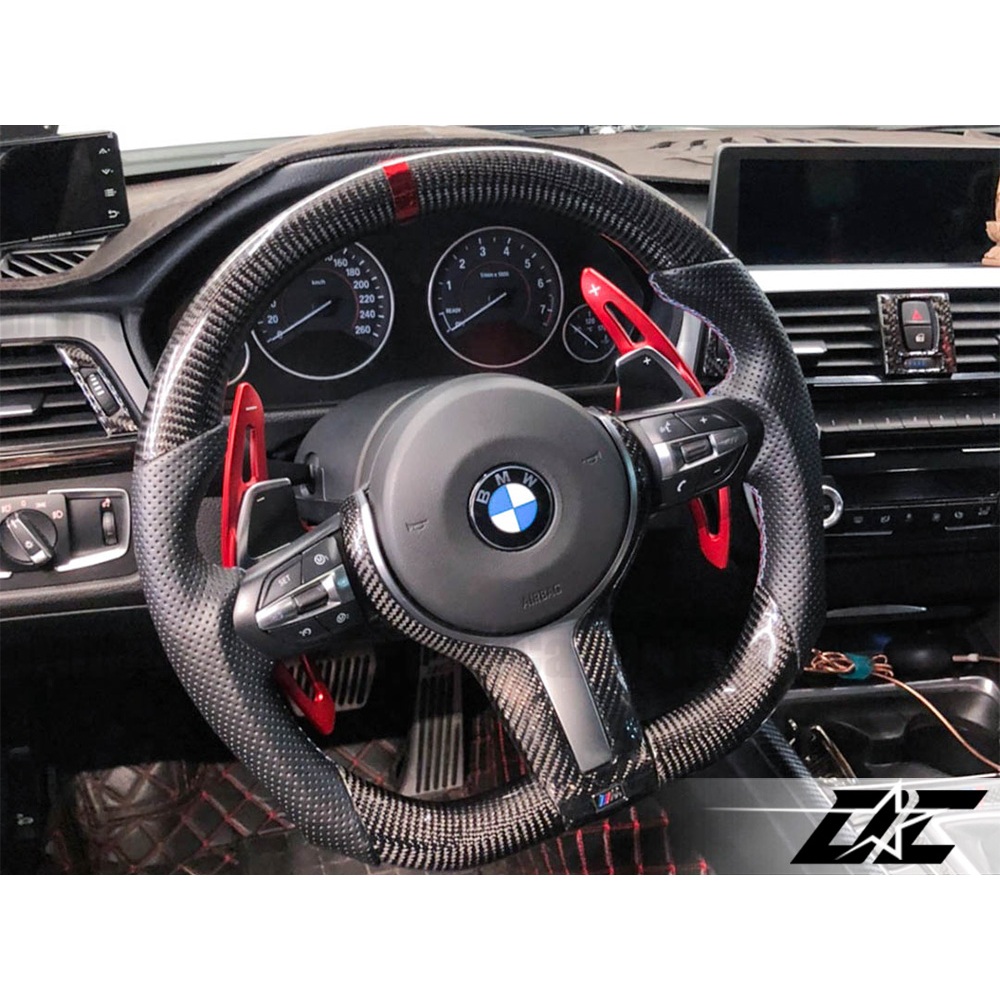 8DC 寶馬 BMW F世代 碳纖維方向盤 紅色定位圈 丁字褲 左右透氣皮 實體店面 歡迎洽詢