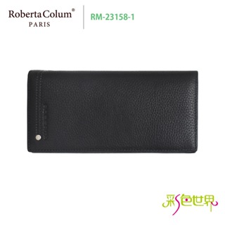 諾貝達Roberta Colum 真皮長夾 RM-23158-1 黑色 彩色世界