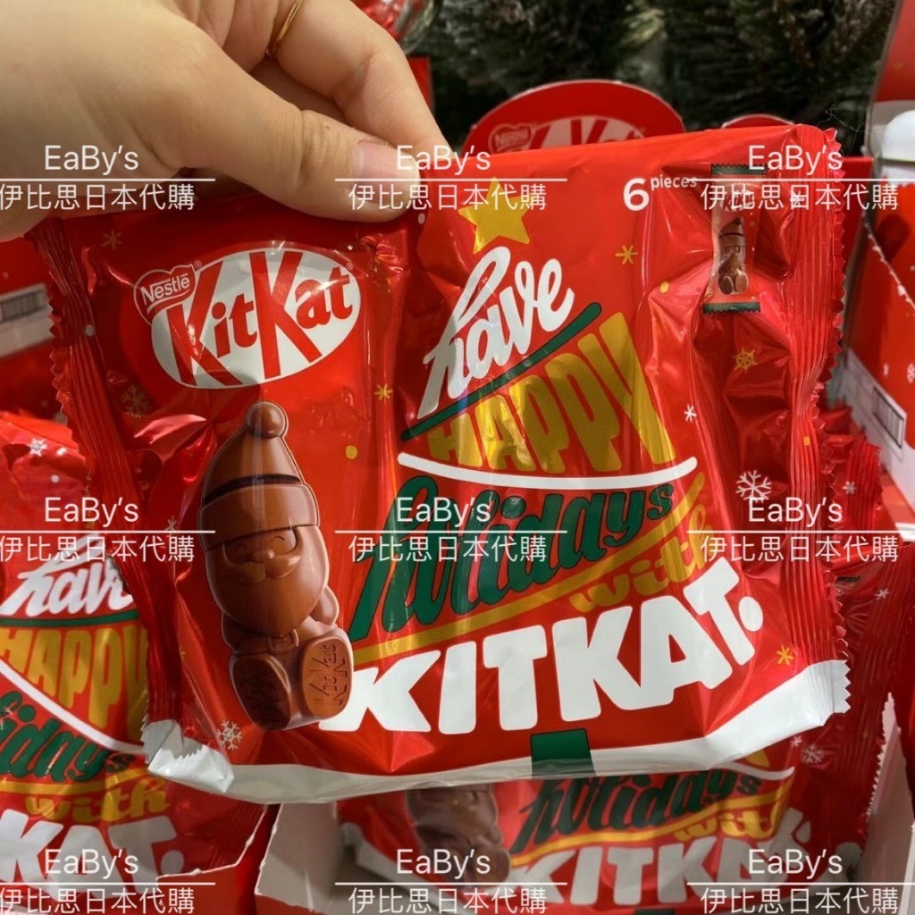 伊比思JP日本代購/日本境內-KitKat聖誕老人巧克力6入