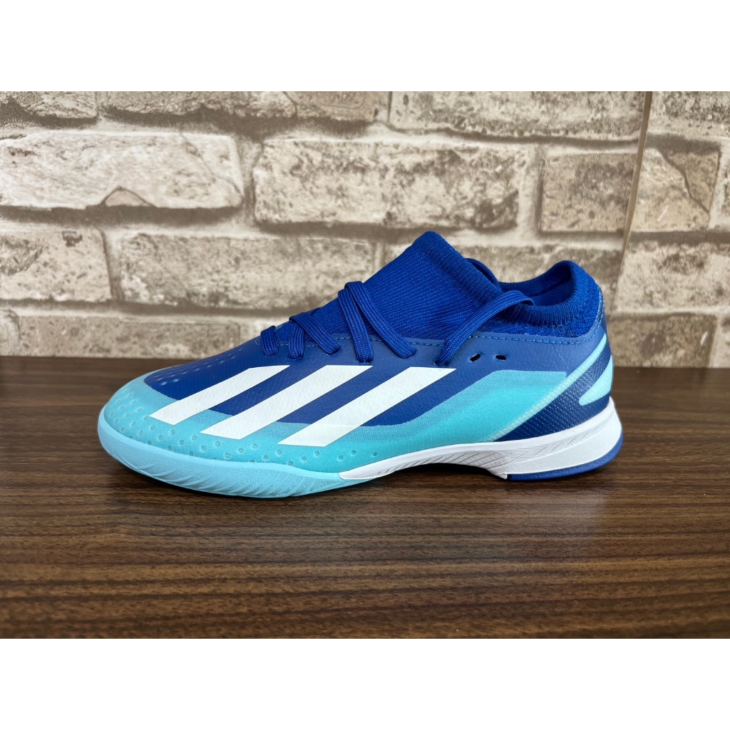 免運(過動兒)#A733 全新ADIDAS X CRAZYFAST.3 IN J兒童平底足球鞋(IE1562)