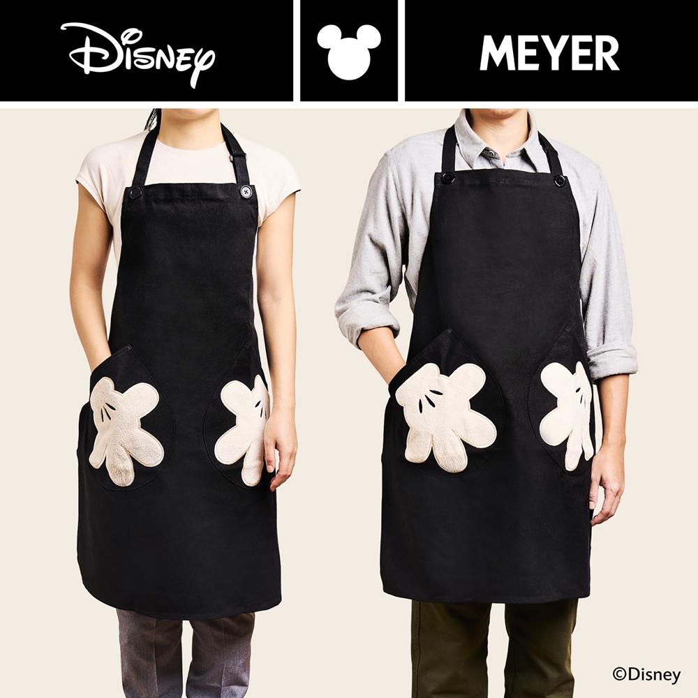 【MEYER 美亞】迪士尼經典黑白系列圍裙《WUZ屋子-台北》迪士尼 廚房圍裙 口袋 DISNEY周邊