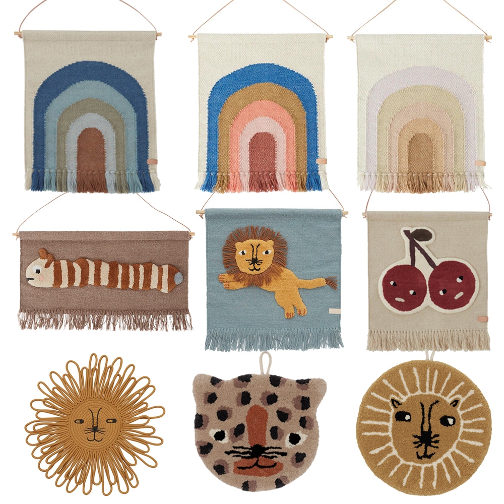 【丹麥 OYOY 】造型手工羊毛掛飾-共10款《屋外生活》掛毯 掛飾 擺設 裝飾 居家 羊毛 彩虹 兒童