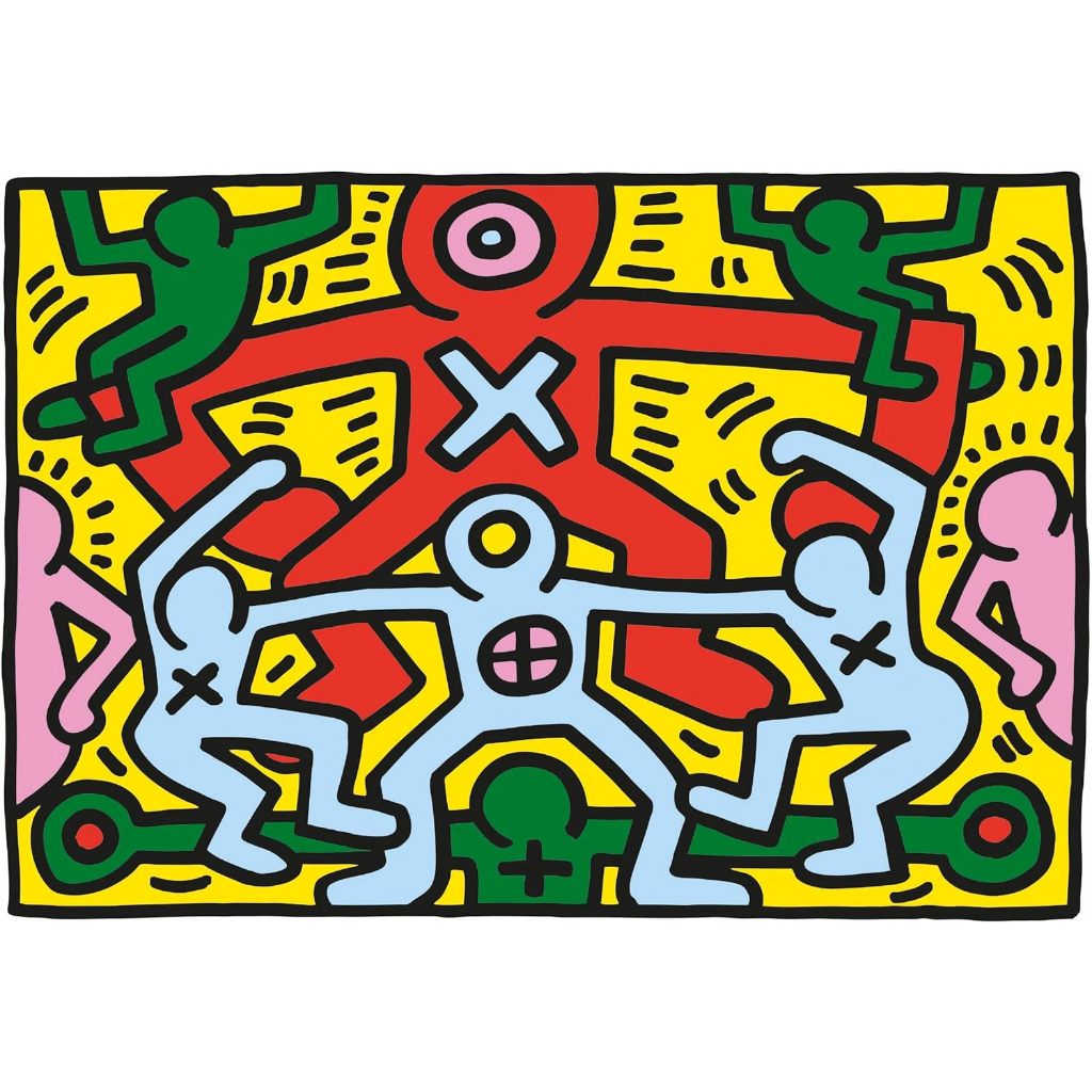 Clementoni  Keith Haring 普普藝術C  1000片  拼圖總動員  義大利進口