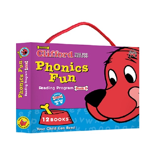 Clifford Phonics Fun Pack 2 盒組12本含StoryPlus Scholastic出版社旗艦店