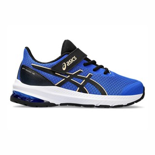 人人愛運動 Asics GT-1000 12 PS [1014A295-402] 中童 慢跑鞋 藍黑