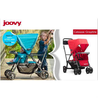 (9.5新) Joovy Caboose Ultralught Graphite 新款輕量級雙人推車 嬰兒車