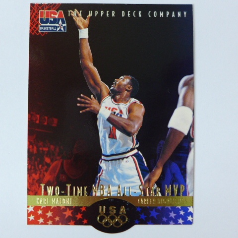 ~Karl Malone/卡爾·馬龍~名人堂/郵差/爵士雙老 1996年UD USA.NBA夢幻隊籃球卡